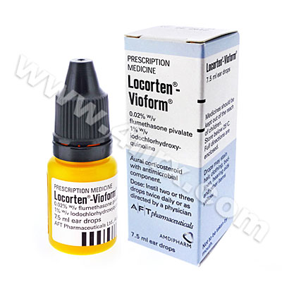 Locorten Vioform Eardrops (Clioquinol/Flumethasone Pivalate)