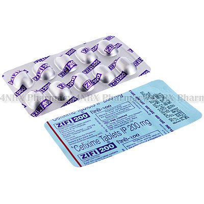 Zifi (Cefixime) - 200mg (10 Tablets) 