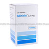 Minirin (Desmopressin Acetate) - 0.1mg (30 Tablets)